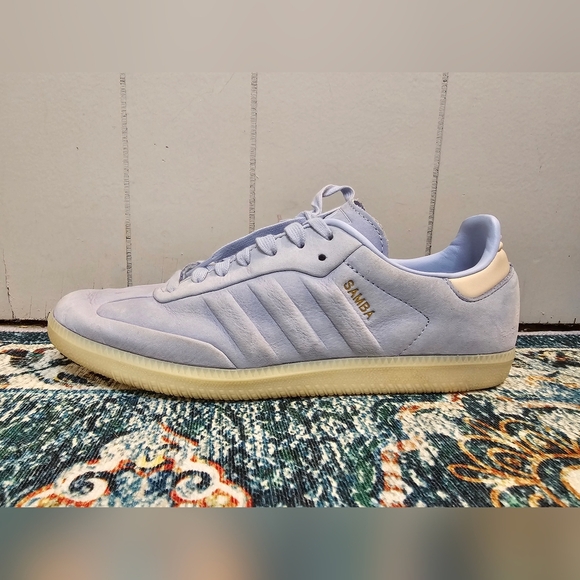 adidas Samba Blue Dawn Soft Leather, Mens Size 10 - Picture 1 of 8